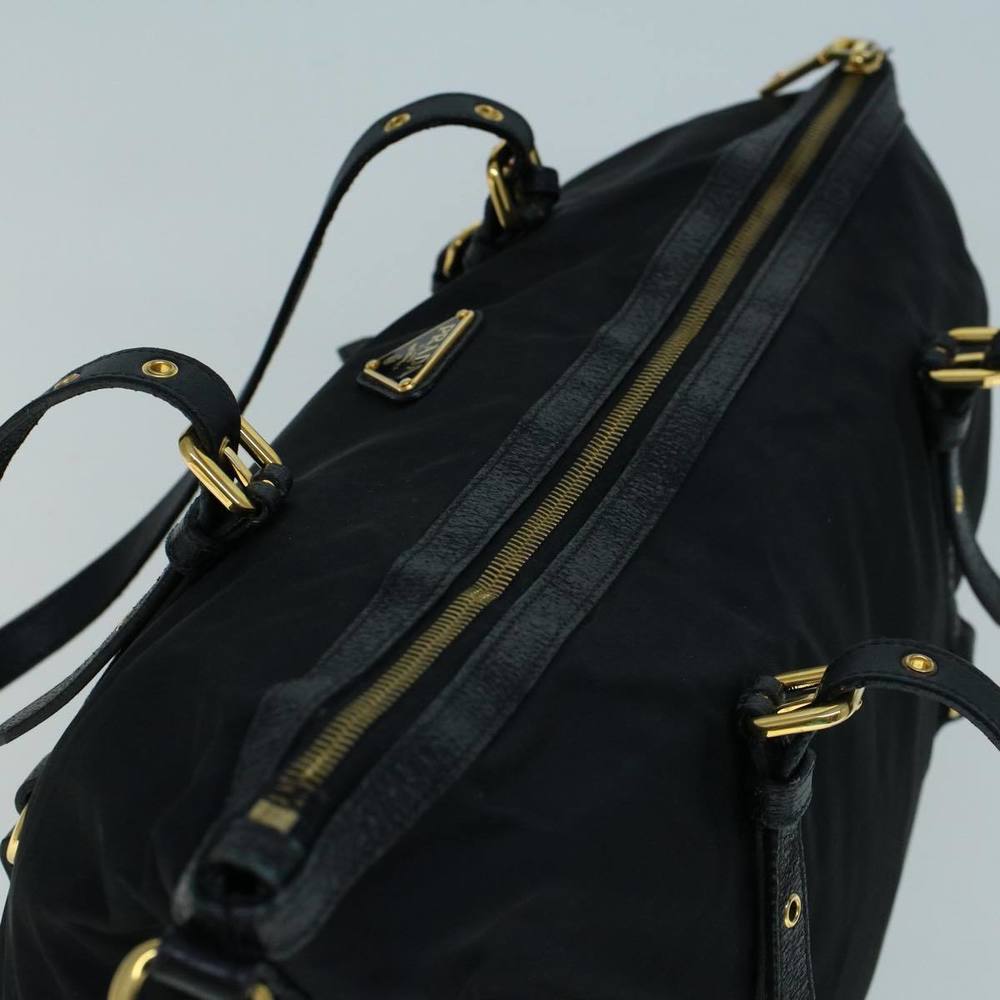 PRADA Tote Bag Nylon Black Auth ac2376 - Picture 6 of 16
